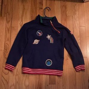 Mini Boden Blue sweater size 7-8 EUC